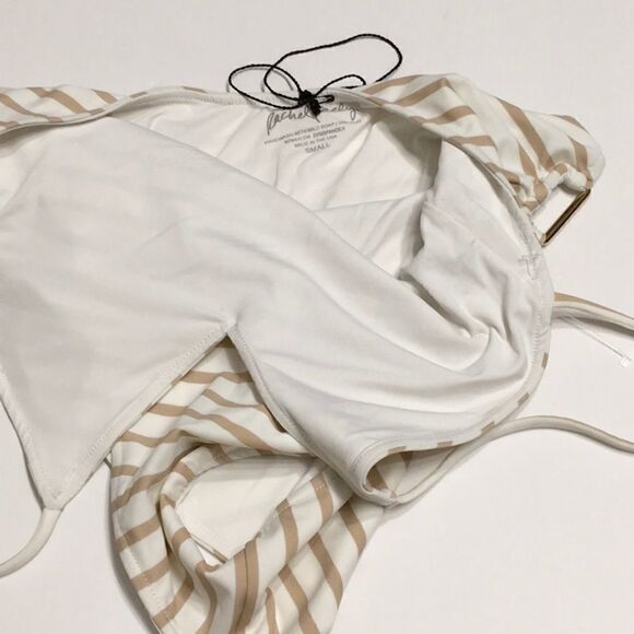 New Rachel Pally tan and white stripe swimsuit. - Picture 7 of 7